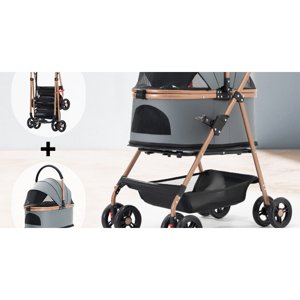 Pet Cat and Dog Stroller; Dog, Cat, and Teddy Bear Stroller; Baby Stroller; Outing Stroller; Small Pet Stroller; Dog Stroller; Lightweight and Foldable