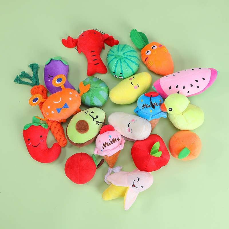 Dog Plush Sound Toy Bite-Resistant Molar Self-Hi Relieving Stuffy Cat Ball Rope Toy - Image 3