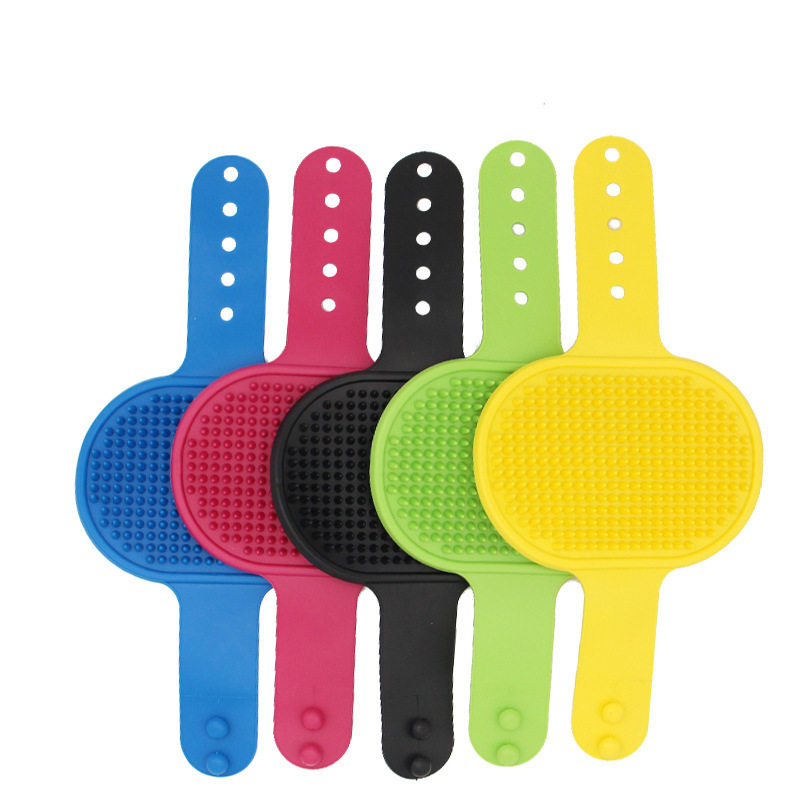 Pet Bath Brush Cat Dog Massage Hair Removal Brush Palm Gloves Brush Table Leg Strap Cat Itching Device - Image 6