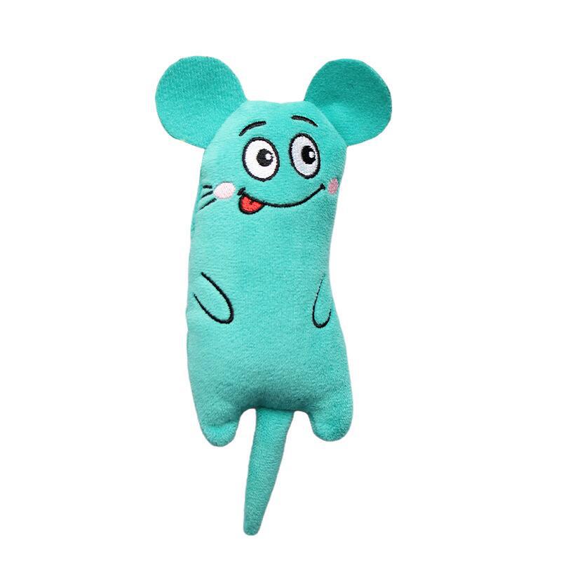 Cat Toy Pet Plush Embroidery Catnip Toy Animal Expression Ear Tail Bite-Resistant Molar Funny Cat Toy - Image 5
