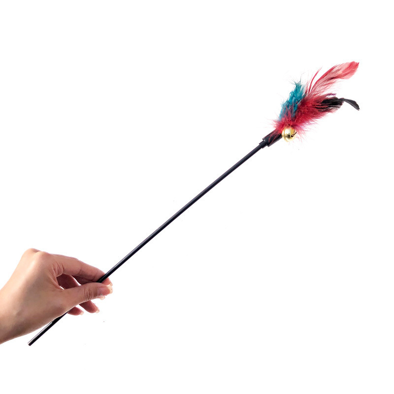 Pet Toys Interactive Cat Wand Feather Fairy Stick Super Long Soft Rod Funny Cat Set Bell Sound Cat - Image 6