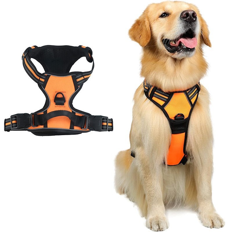 Pet Anti-Explosion Vest Reflective Chest Strap Large Dog Chain Pull Labrador Golden Retriever Chest Back - Image 7