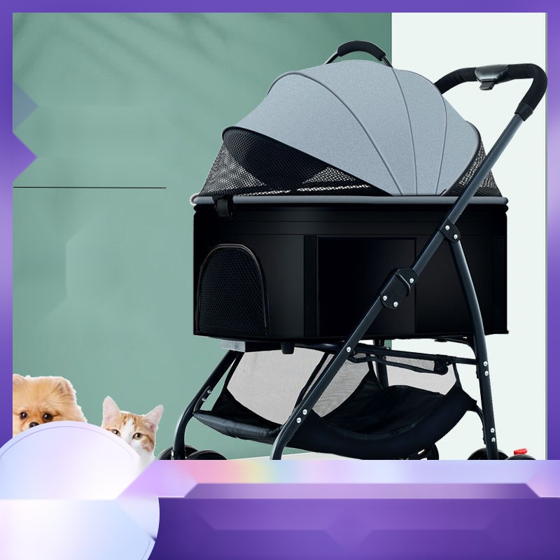 Yle Factory Direct Pet Stroller Outdoor Pet Stroller Detachable Pet Stroller Lightweight Folding Outdoor Pet - Image 2