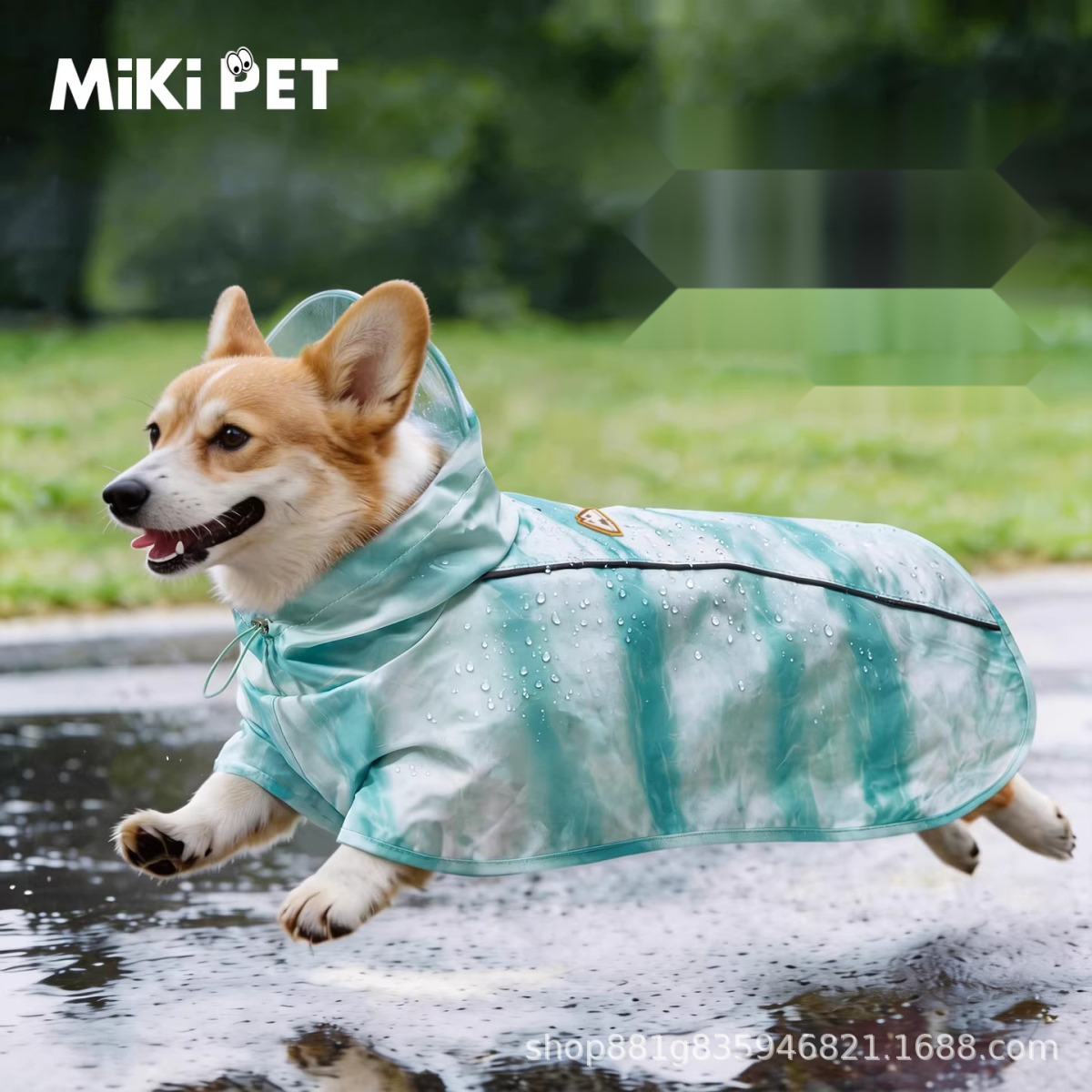 Corgi Dog Special Raincoat Waterproof Anti-Dirty Rainy Day Outdoor Dog Walking Medium Dog Pet Belly Protection Clothes D - Image 8