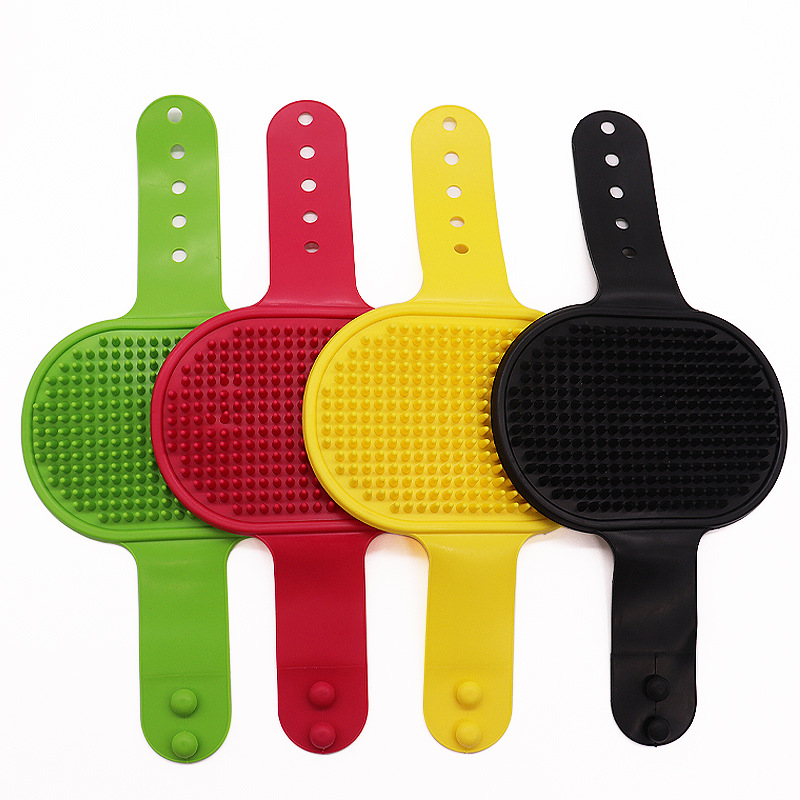 Pet Bath Brush Silicone Dog Bath Artifact Gloves Massage Brush Cat Brush Tool Cleaning Supplies - Image 4