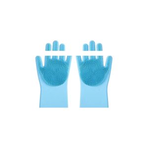 Clean Silicone Gloves—Rubber Gloves for Household Dishwashing, Car Washing, Kitchen, Bathroom, a