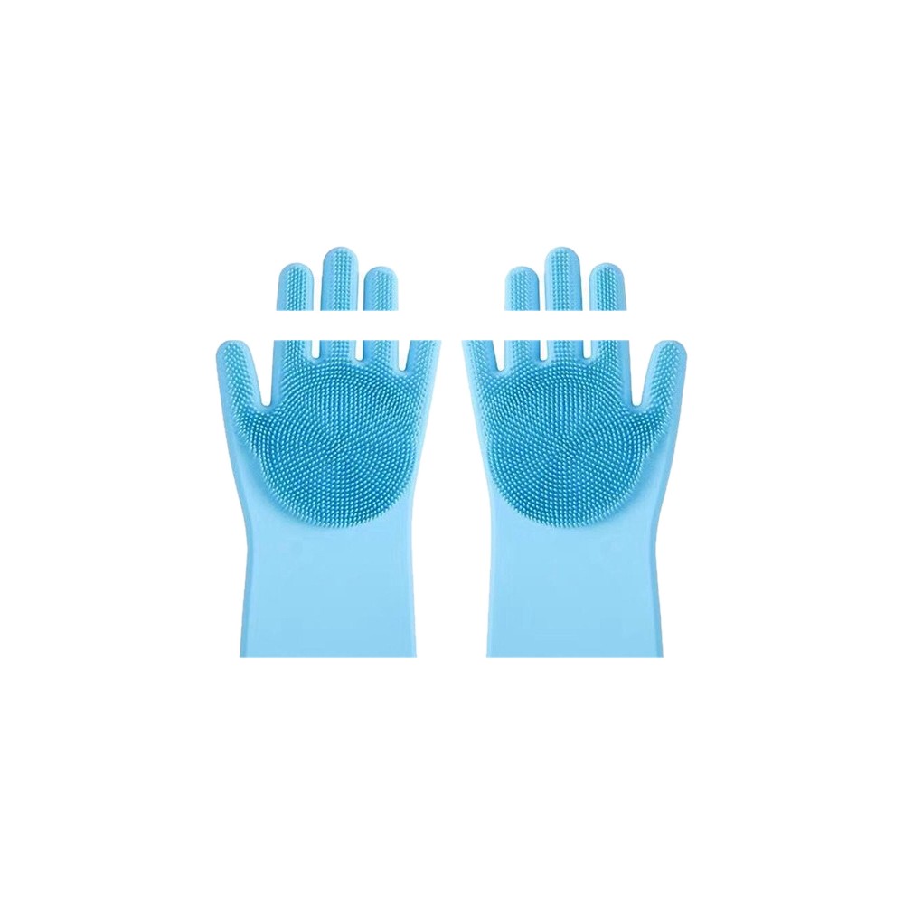 Clean Silicone Gloves—Rubber Gloves for Household Dishwashing, Car Washing, Kitchen, Bathroom, a