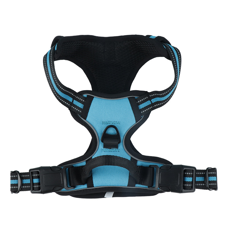 Pet Chest Back Explosion-Proof Punching Vest Reflective Dog Chest Back Large Dog Pet Chest Back Traction Rope Set - Image 7