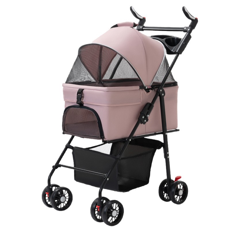 Pet Stroller Dog Cat Teddy Trolley out Small and Medium-Sized Dog Trolley Lightweight Foldable Separation - Image 6