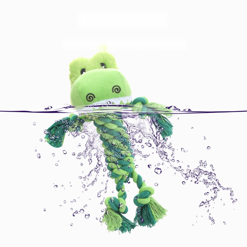 Cotton Knot Dog Toys Large Collection Molar Bite-Resistant Sound Relieving Stuffy Knot Dog Toys - Image 5