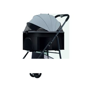 Pet Stroller Ultra-Light Portable Car Basket Separation One-Click Car Taking out Car Walking Dog Cat Dog Old Disabled Do