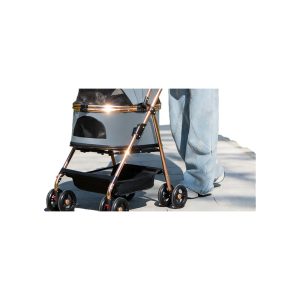 One-Click Car Collection Separate Pet Stroller Foldable Lightweight Cat and Dog out Trolley Factory Spot