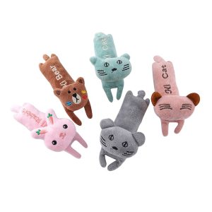 Rattling Paper Cat Toy—Lying-Down Plush Toy with Catnip to Entertain Cats; Self-Entertaining