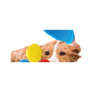 Amazon Popular Pet Bath Massage Brush Pet Rubber Massage Gloves Bath Brush Bath