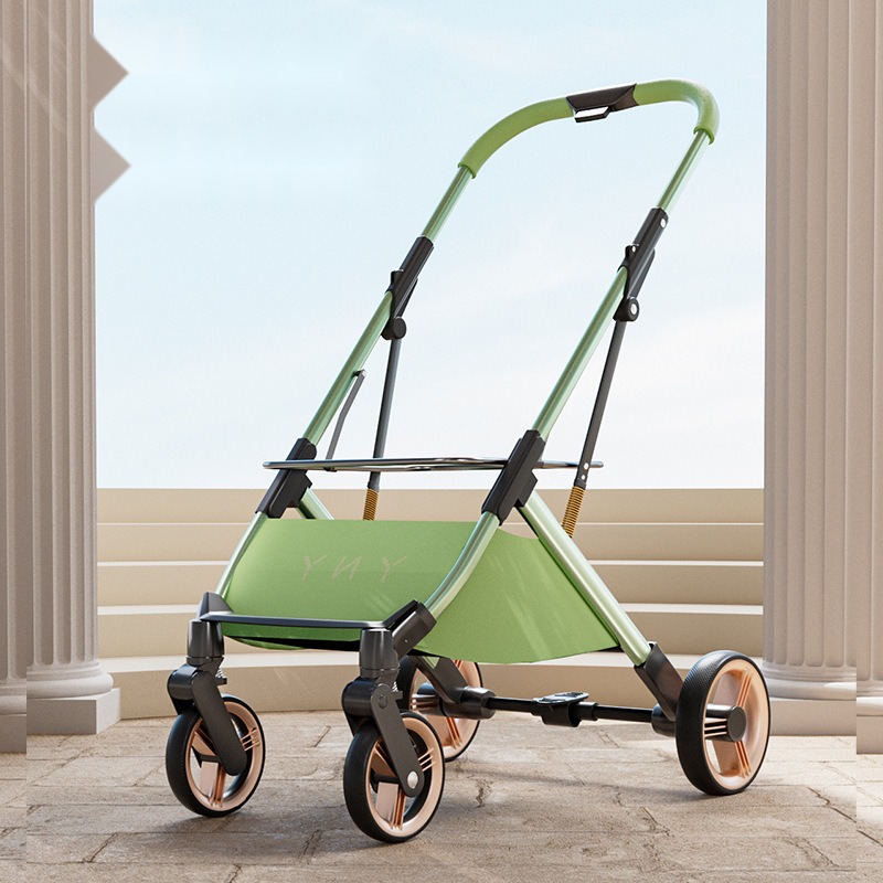 Detachable Pet Stroller One-Click Car Collection Ultra-Light Portable out Cat and Dog Stroller Aluminum Alloy Frame Four - Image 3