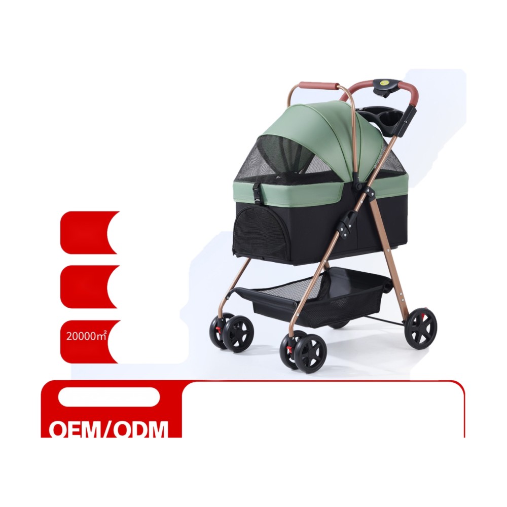 Pet Stroller Dog Cat Lightweight Foldable Detachable out Pet Stroller Dog Walking Cat Bag Basket - Image 8