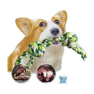 Best-Selling Dog Toys: Knotted, Durable Cotton Rope Pet Toys for Chewing, Teething, Tug-of-War, and Interac