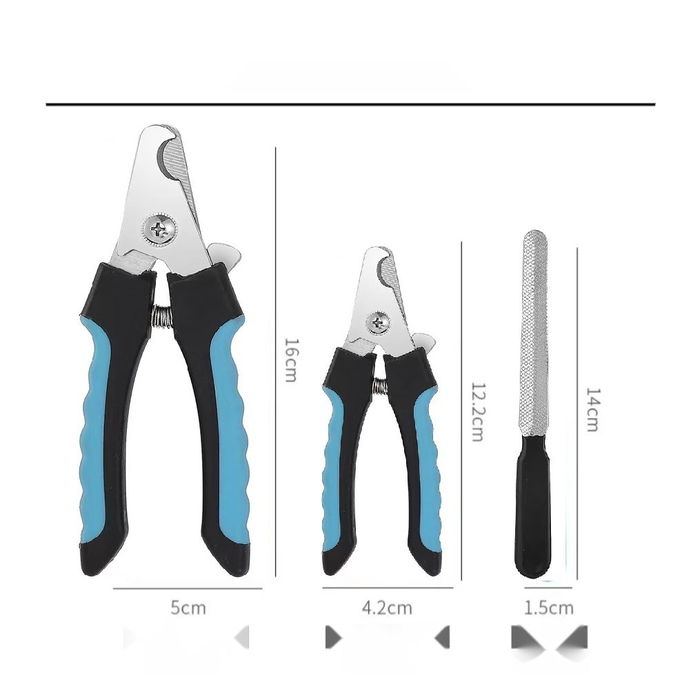 Hot Pet Cleaning Cat and Dog Supplies Collection Pet Comb Pet Nail Clippers Set - Image 2