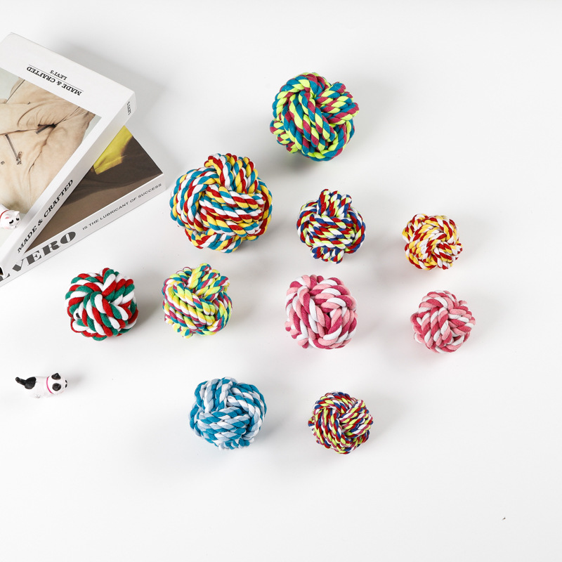 Pet Toy for Dog Molars, Bite-Resistant and Not Rotten, Knot Toy, Pet Woven Tooth Cleaning Dog Toy - Image 3