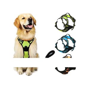 Pet Anti-Explosion Vest Reflective Chest Strap Large Dog Chain Pull Labrador Golden Retriever Chest Back