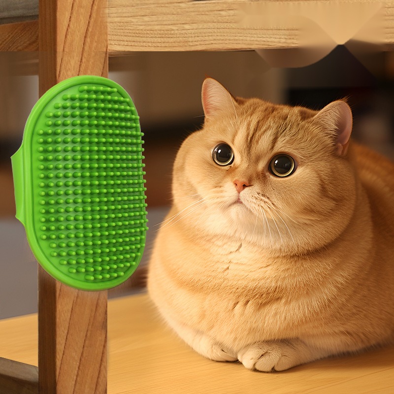 Pet Bath Brush Cat Dog Massage Brush Pet Comb Bath Gloves Cat Gloves Hair Removal - Image 4
