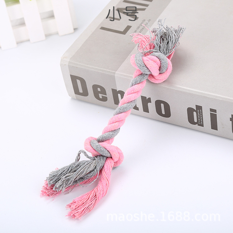 Pet Dog Toy Cotton Rope Cotton Knot Bone 18cm Small Interactive Dog Training Bite-Resistant Factory Spot - Image 7