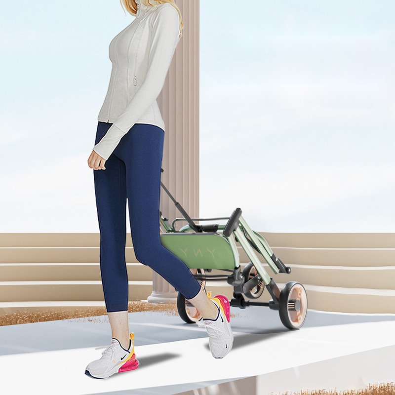Detachable Pet Stroller One-Click Car Collection Ultra-Light Portable out Cat and Dog Stroller Aluminum Alloy Frame Four - Image 5
