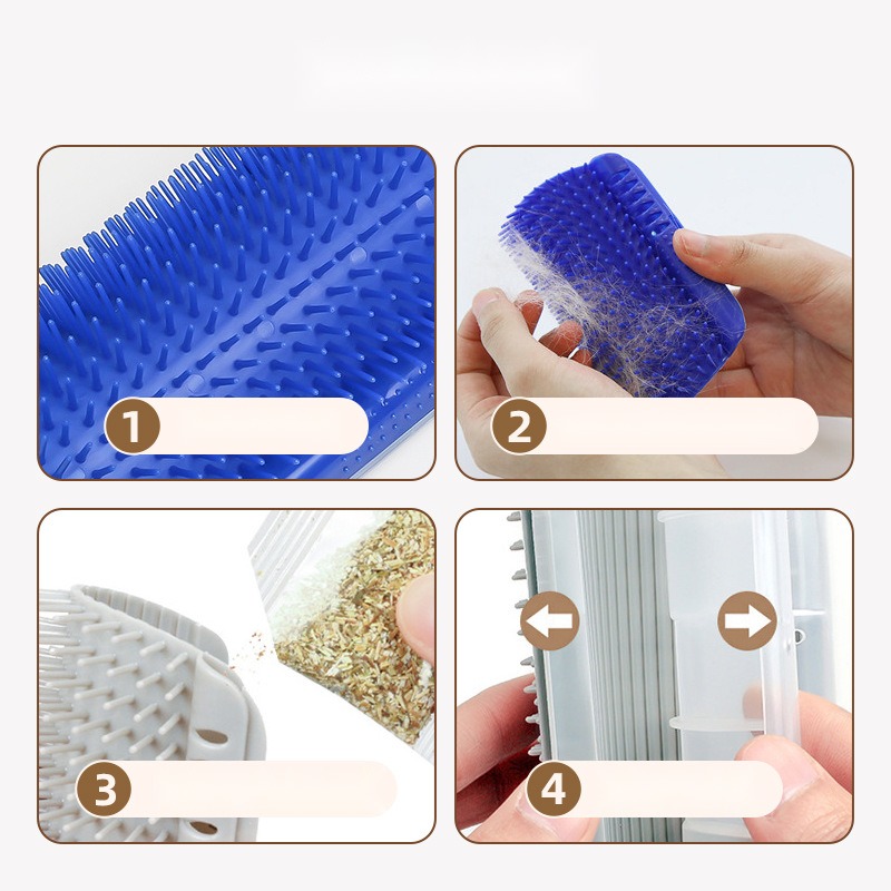 Cat Hair Rub Device Cat Massage Artifact Pet Hair Removal Cat Scratch Board Cat and Dog Supplies - Image 4