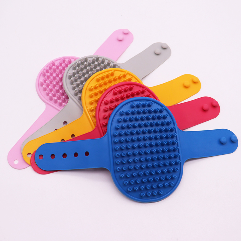 Silicone Pet Bath Brush Cat Dog Bath Brush Adjustable Cleaning Massage Brush Cat Brush Cat and Dog Supplies - Image 3
