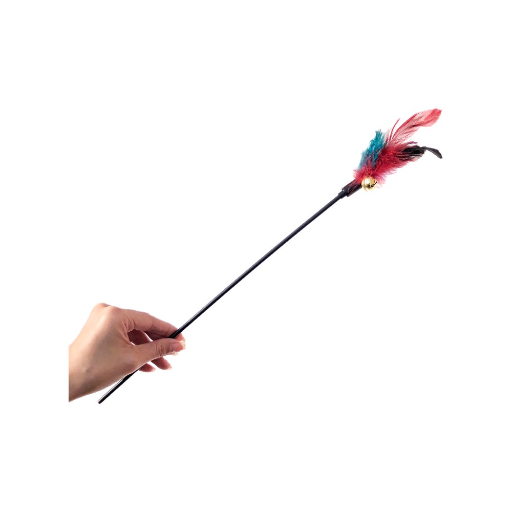 Interactive Cat Wand Macron Pet Super Long Rod Bell Cat Sound Toy Catnip Fun Interactive