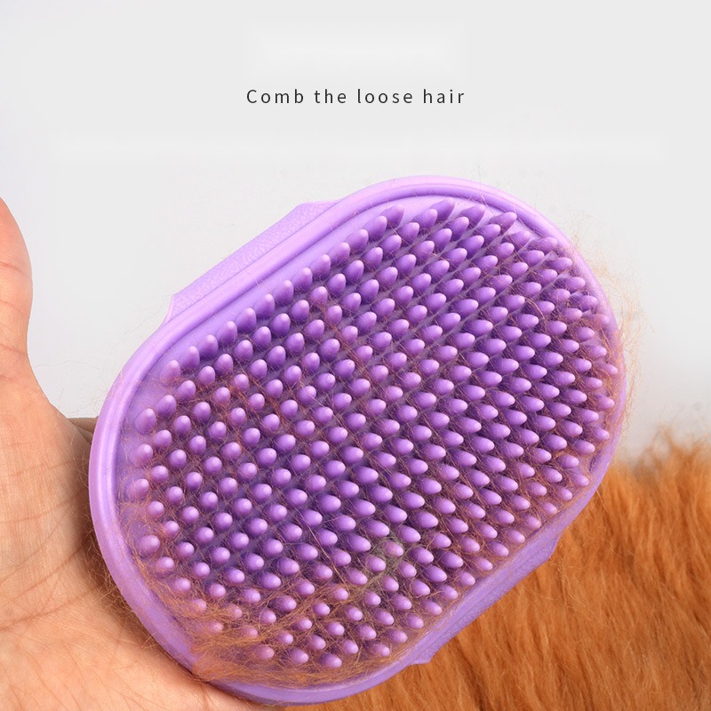 Pet Bath Brush with Packaging Adjustable Dog Bath Massage Brush Cat Wet and Dry Hair Removal Cat Gloves - Image 4