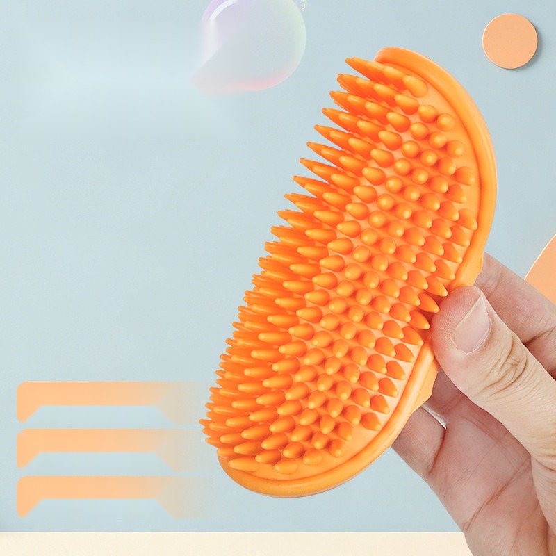 Pet Bath Brush Dog Cat Bath Gloves Multifunctional Table Leg Scratching Comb Massage Brush - Image 3