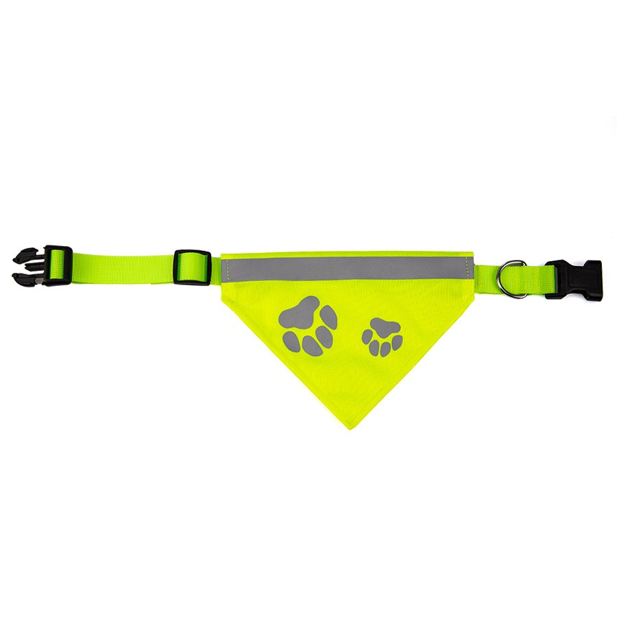 Pet Collar Cat and Dog Triangle Towel Saliva Towel Hound Anti-Miskill Warning Color Scarf