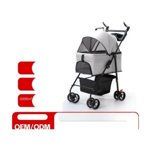 Pet Stroller Dog Cat Teddy Trolley out Small and Medium-Sized Dog Trolley Lightweight Foldable Separation