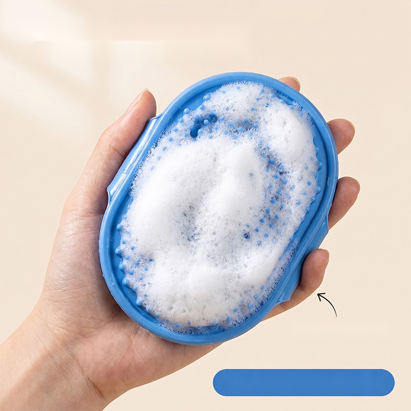 Pet Bath Massage Brush Cat Dog Bath Cleaning Artifact Deep Cleaning Anti-Lint Bath Brush - Image 5