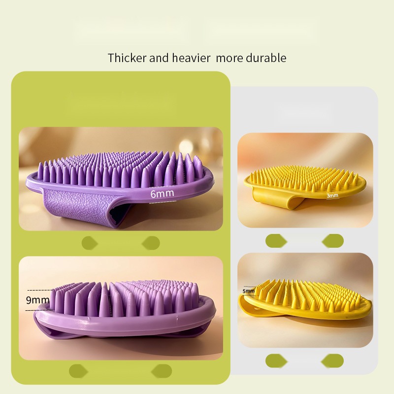 Pet Bath Brush with Packaging Adjustable Dog Bath Massage Brush Cat Wet and Dry Hair Removal Cat Gloves - Image 3