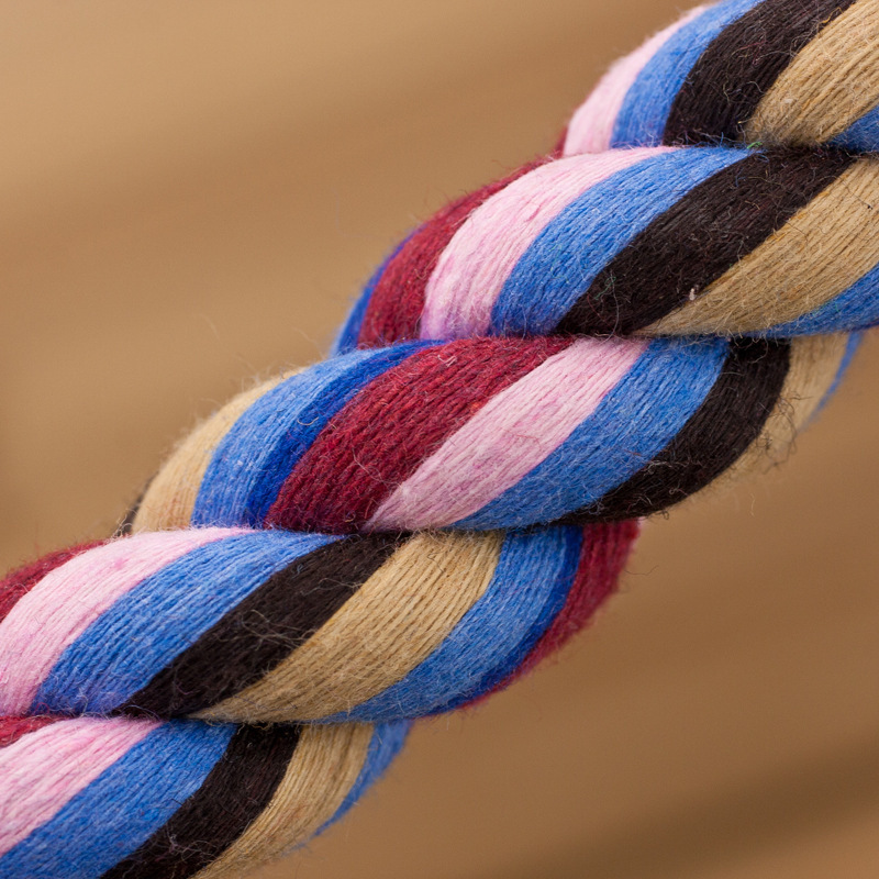 Dog Toy Double Knot Cotton Rope Small 17cm Teether Stick Large and Small Dog Bite-Resistant Rope Funny Cat Toy - Image 5