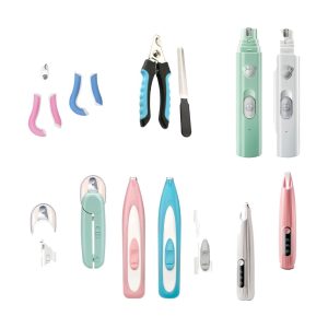 Pet Electric Nail Grinder LED Lamp Nail Clippers Cat and Dog Nail Clippers Manual Partial Foot Shaving Device