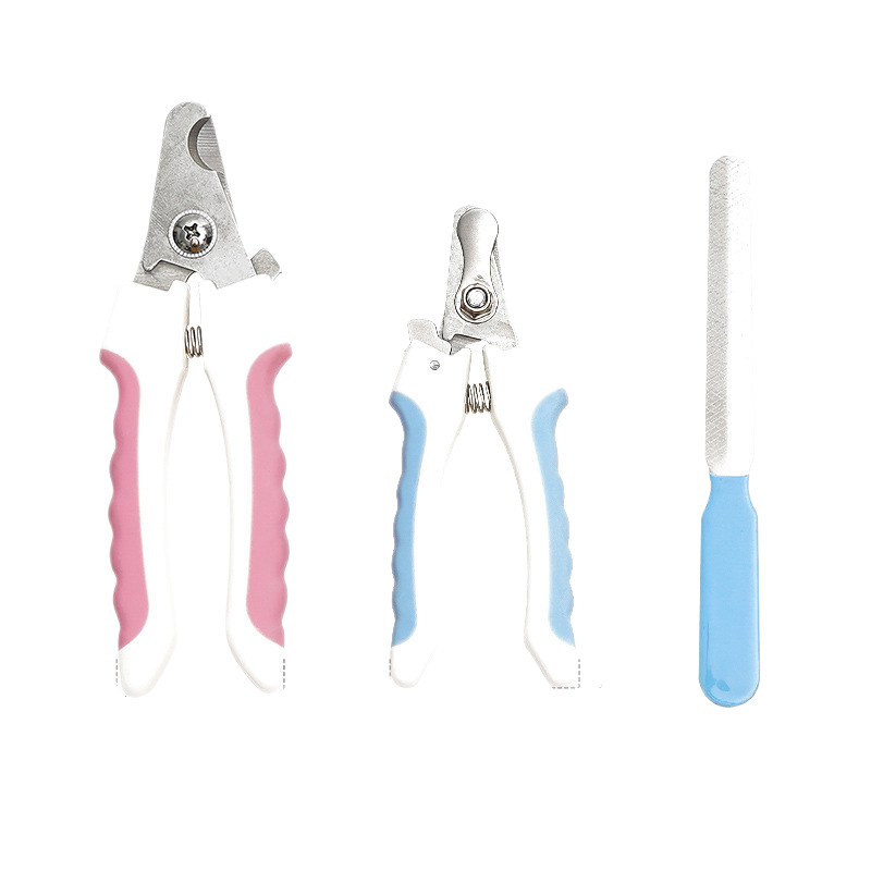 Stainless Steel Pet Nail Clippers Golden Retriever Special Set Grinding Machine Nail Clippers Cat Dog Small Dog Beauty A - Image 4