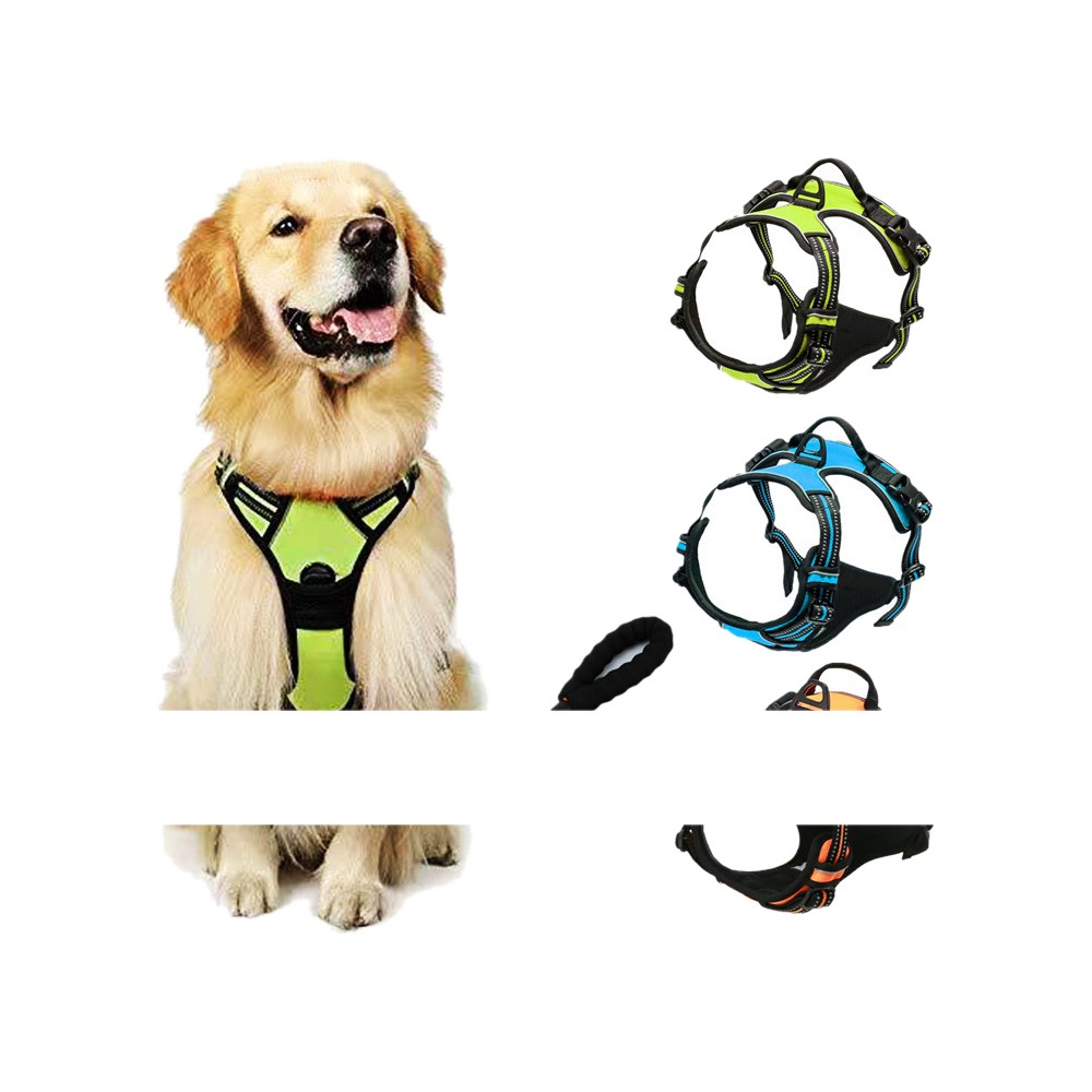 Pet Anti-Explosion Vest Reflective Chest Strap Large Dog Chain Pull Labrador Golden Retriever Chest Back - Image 8