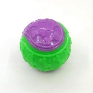 TPR Two-Tone Stretchy Ball Pet Chew Toy—Durable, Teeth-Cleaning, Squeaky Dog Toy