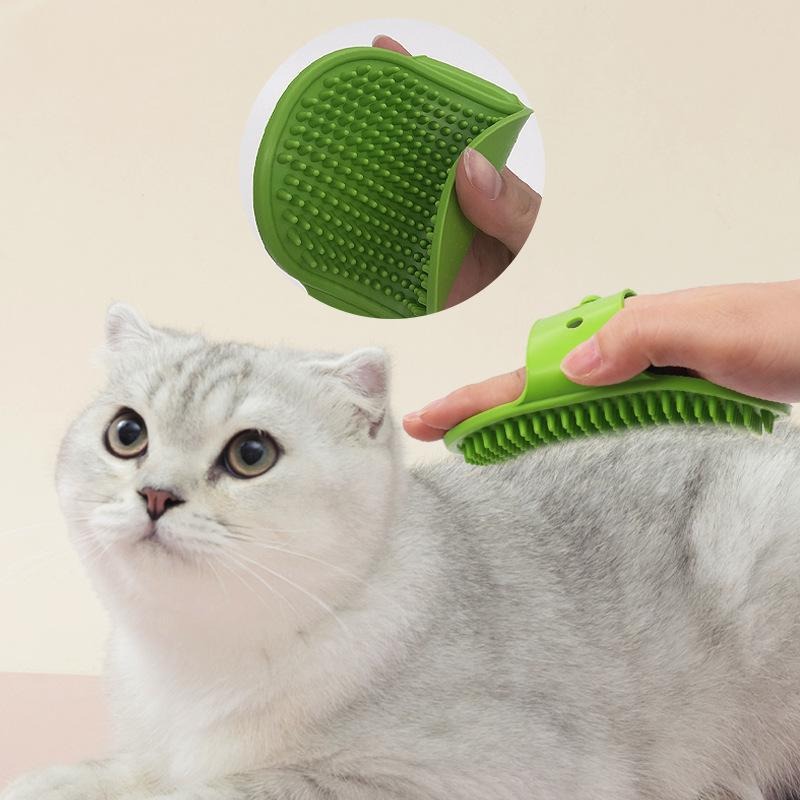 Pet Bathing Brush, Silicone Dog Bathing Glove, Massage Brush, Cat Cleaning Bath Brush, Hair Removal Supplie - Image 4