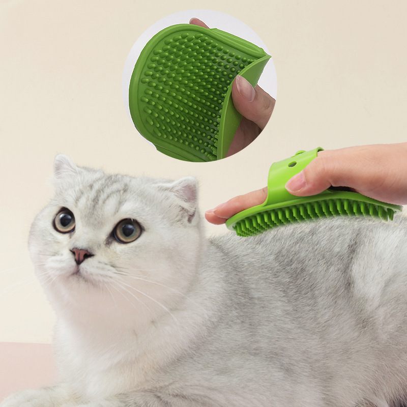 Silicone Pet Bath Brush Dog Bath Massage Brush TPR Bath Gloves Cat Brush Cleaning Daily Supplies - Image 2