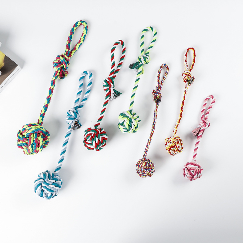 Pet Toy for Dog Molars, Bite-Resistant and Not Rotten, Knot Toy, Pet Woven Tooth Cleaning Dog Toy - Image 5