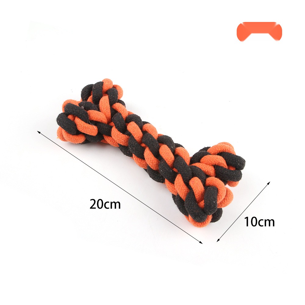 Halloween Dog Knot Toy Molar Durable Cotton Rope Knot Toy Tug of War Relieving Stuffy Pet Toy - Image 6