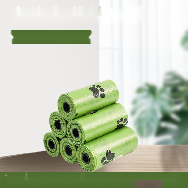 Pet Cleaning Supplies 1.5 Silk Screen Flower Pet Dog Stool Bag Portable Point Break Degradable Cleaning Bag Garbage Bag - Image 4