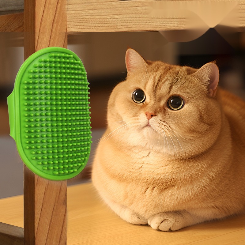 Pet Bath Brush Cat Dog Massage Hair Removal Brush Palm Gloves Brush Table Leg Strap Cat Itching Device - Image 3