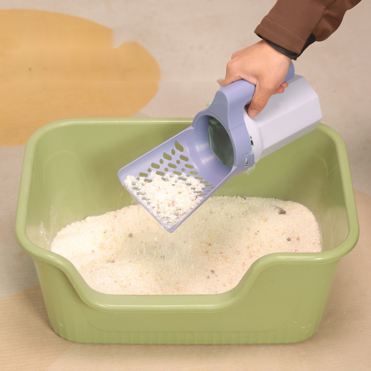 Removable Split Cat Litter Shovel Can Be Split without Dead Angle Cleaning Cat Poop Shovel Tofu Sand Mineral Sand Univer - Image 6