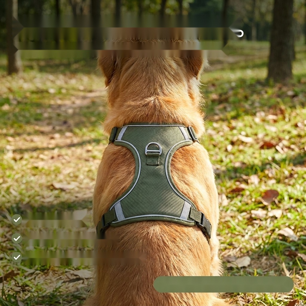 Pet Dog Outdoor Walking Dog I-Shaped Chest Back Explosion-Proof Punching Breathable Reflective Vest Medium and Large Dog - Image 9