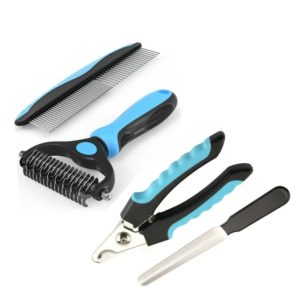 Hot Pet Cleaning Cat and Dog Supplies Collection Pet Comb Pet Nail Clippers Set